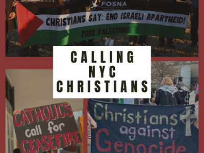 Countering the Christian Zionist rally in NYC